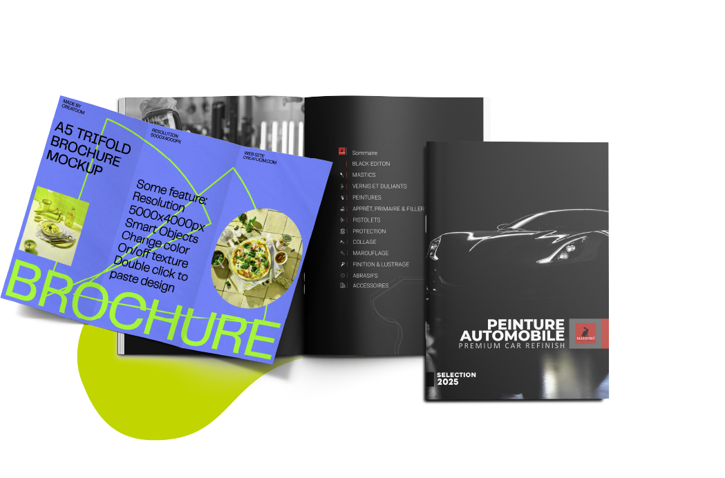 Papeterie, flyers et brochures
